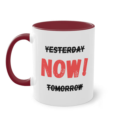 Yesterday, now, tomorrow - Zwei-Ton-Kaffeetasse