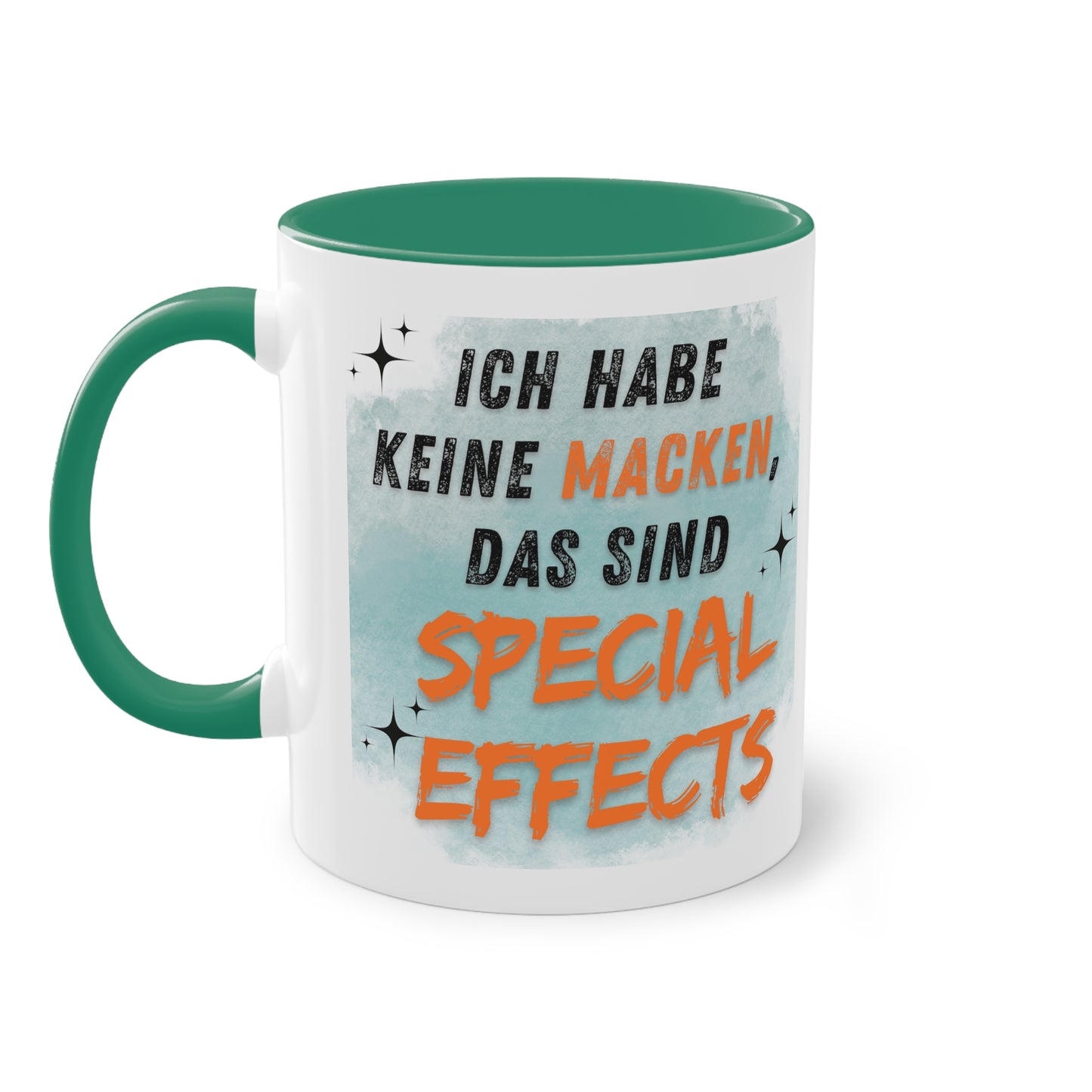 Ich habe keine Macken - Zwei-Ton-Kaffeetasse