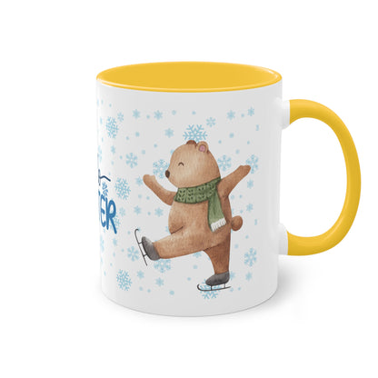 Hello Winter - Zwei-Ton-Kaffeetasse