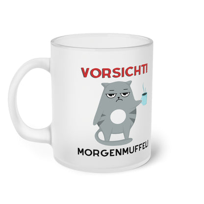 Vorsicht Morgenmuffel - Milchglas Tasse