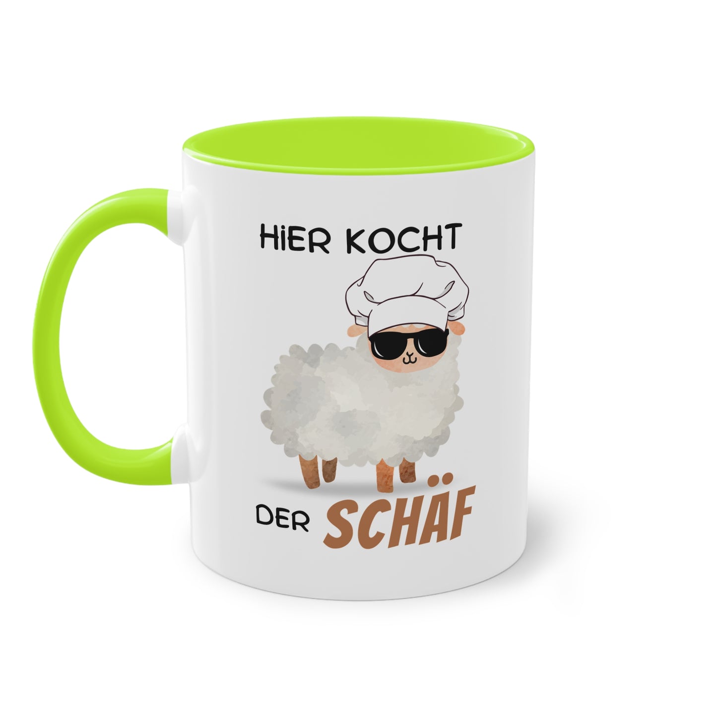 Hier kocht der Schäf - Zwei-Ton-Tasse