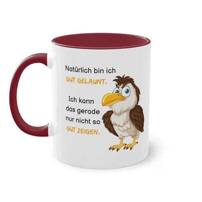 Natürlich bin ich gut gelaunt - Zwei-Ton-Kaffeetasse