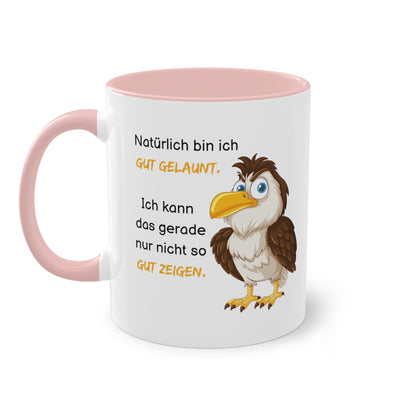 Natürlich bin ich gut gelaunt - Zwei-Ton-Kaffeetasse