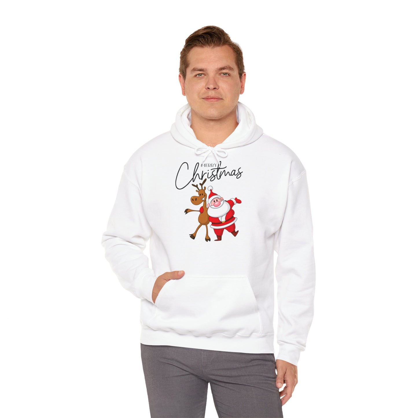 Merry Christmas Rentier und Santa - Hoodie