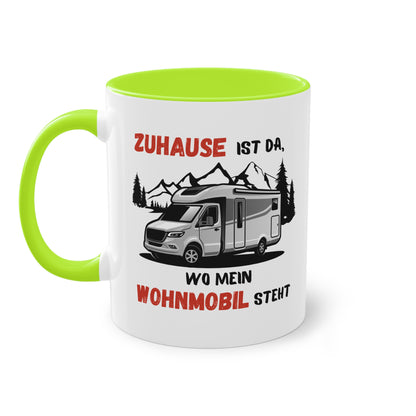 Zuhause ist da, wo mein Wohnmobil steht - Zwei-Ton-Tasse