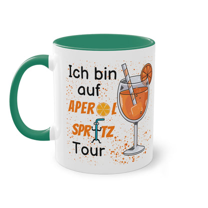 Ich bin auf Aperol Spritz Tour - Zwei-Ton-Tasse