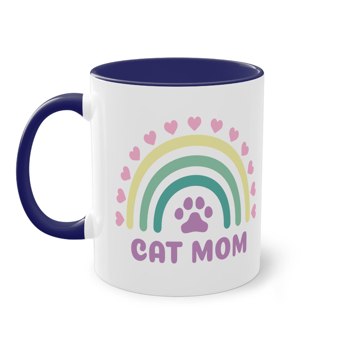 Cat Mom - Zwei-Ton-Kaffeetasse