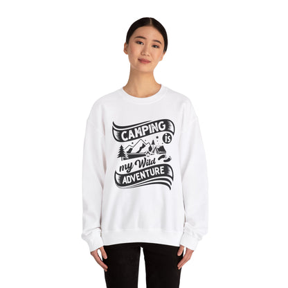 Unisex Sweatshirt - Camping is my wild adventure (Zelten ist mein wildes Abenteuer)