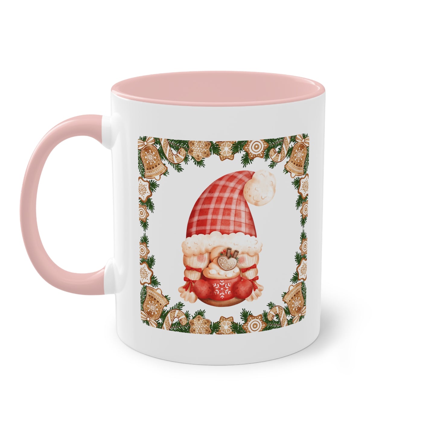 weihnachtlicher Wichtel - Zwei-Ton-Kaffeetasse