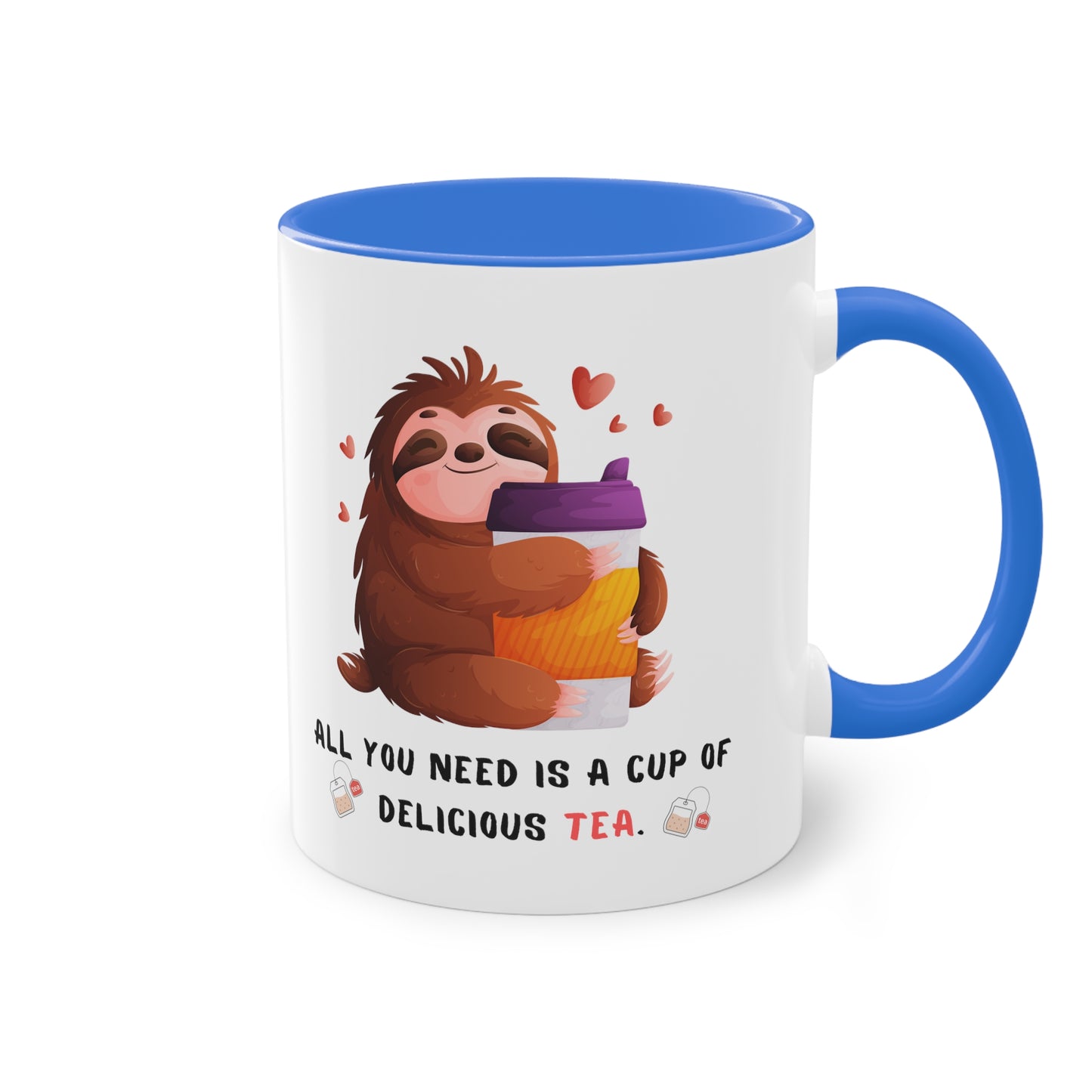 All you need is a cup of delicious tea - Zwei-Ton-Kaffeetasse