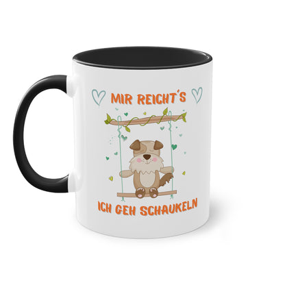 Mir reicht´s: Ich geh schaukeln - Zwei-Ton-Kaffeetasse