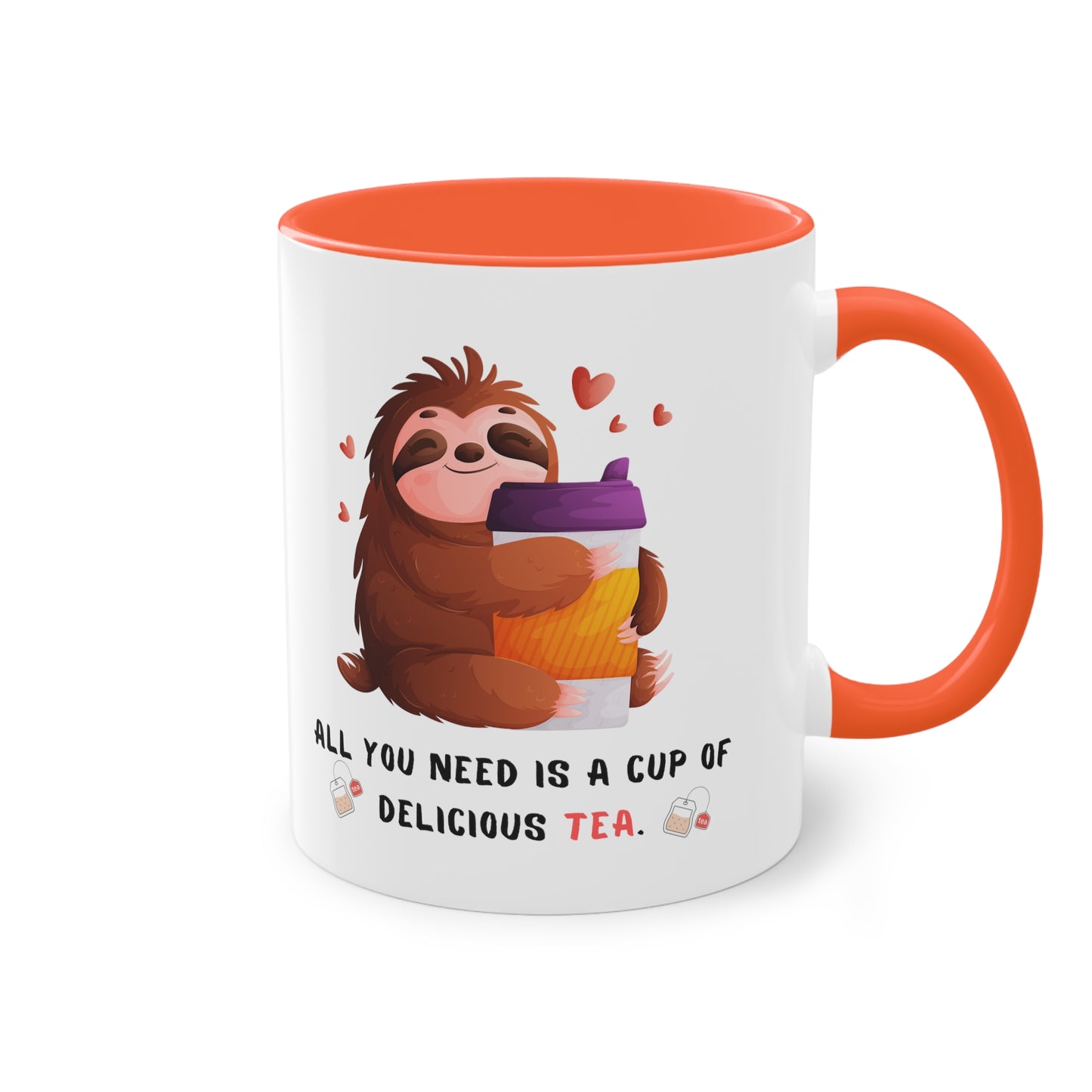 All you need is a cup of delicious tea - Zwei-Ton-Kaffeetasse