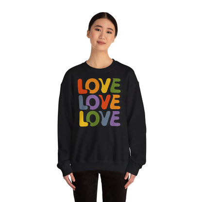 Unisex Sweatshirt - LOVE LOVE LOVE