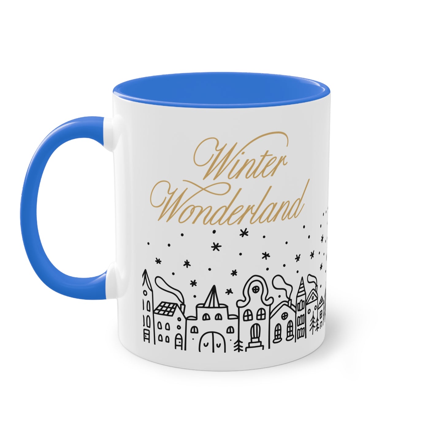 Winter-Wonderland - Zwei-Ton-Kaffeetasse