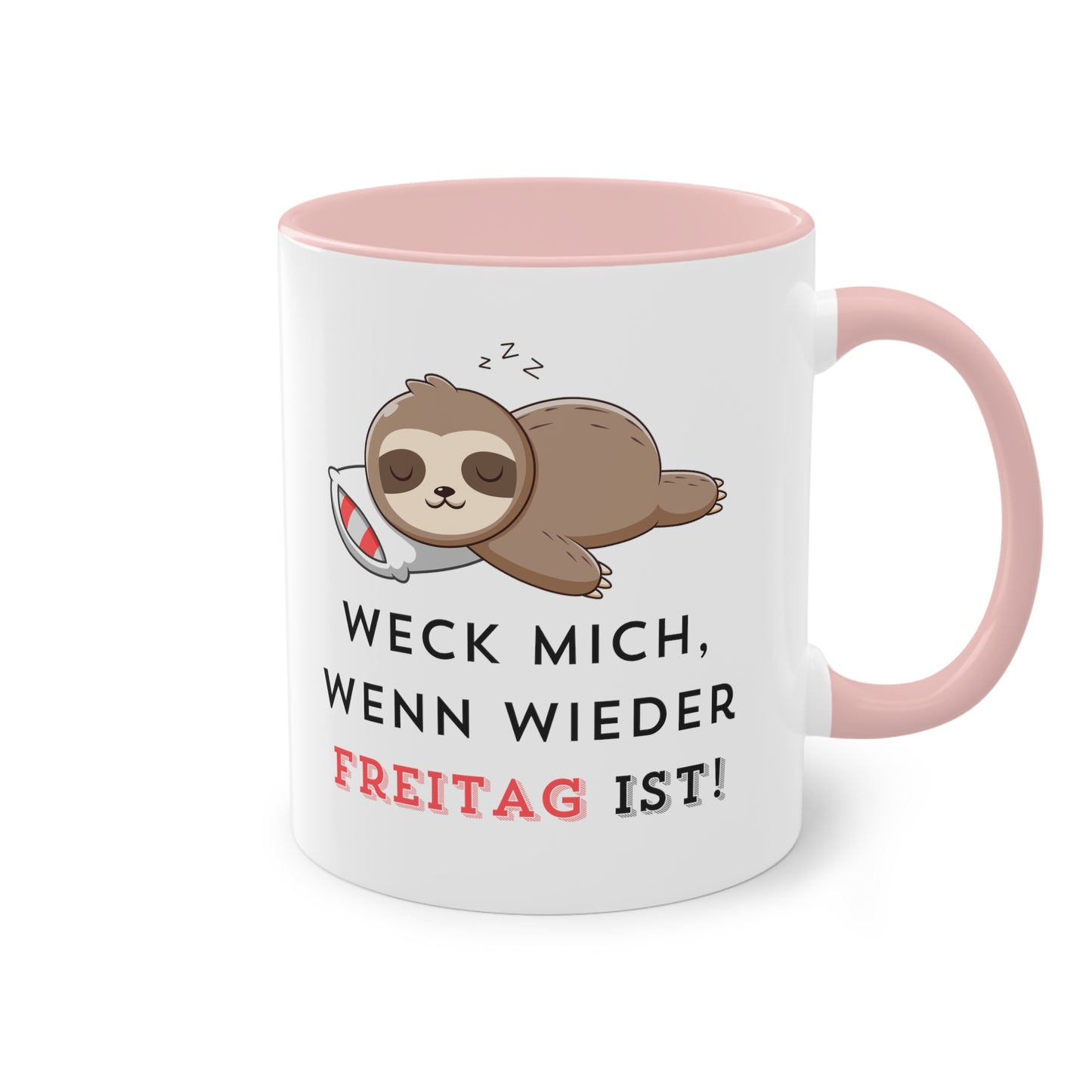 Weck mich, wenn wieder Freitag ist - Zwei-Ton-Kaffeetasse