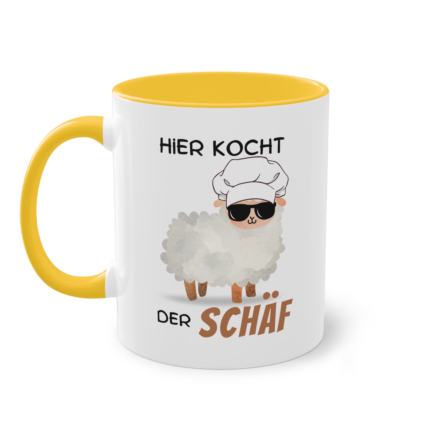 Hier kocht der Schäf - Zwei-Ton-Tasse