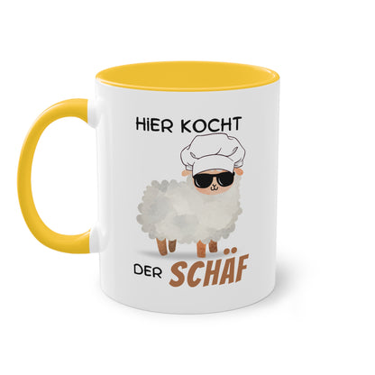 Hier kocht der Schäf - Zwei-Ton-Tasse