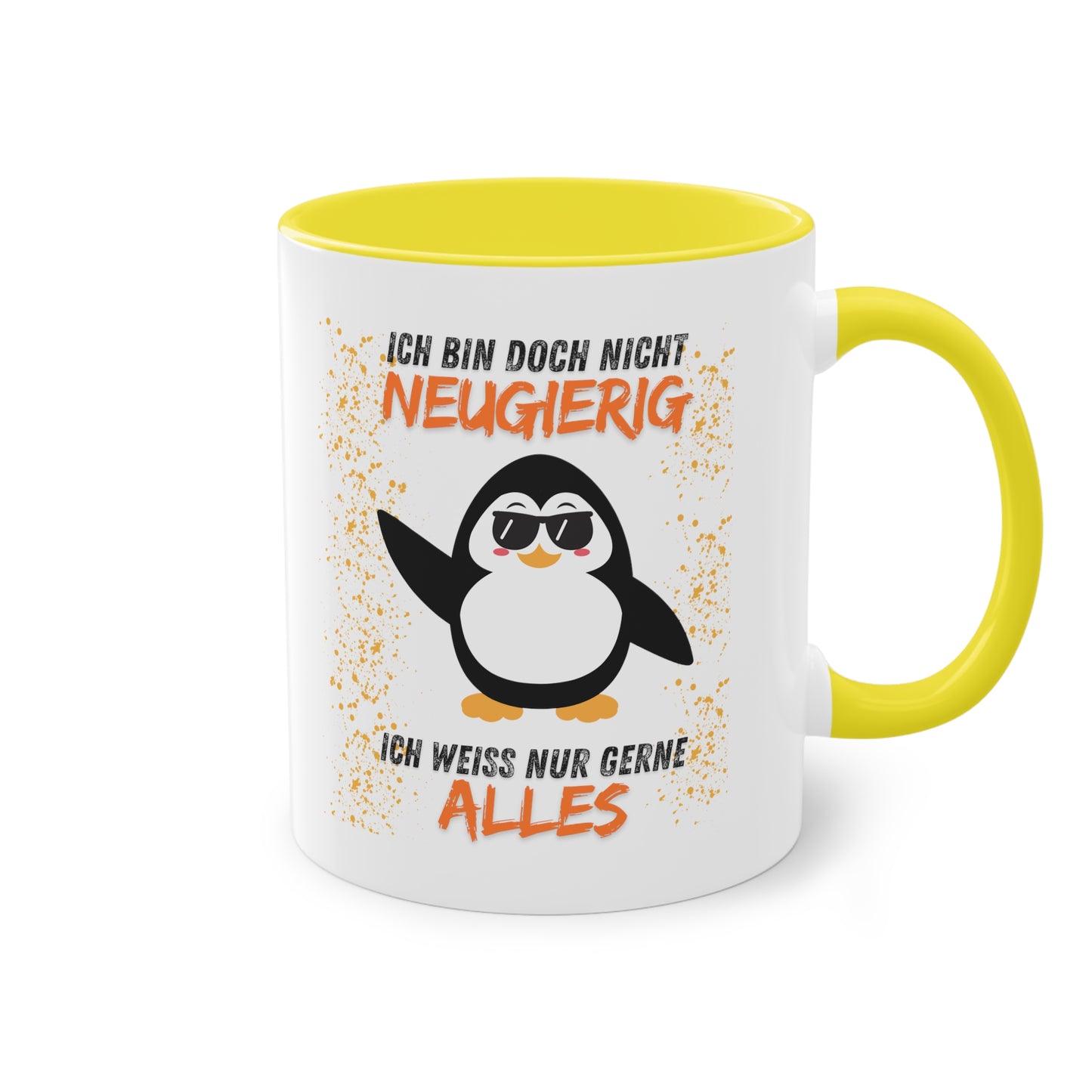 Ich bin doch nicht neugierig - Zwei-Ton-Kaffeetasse