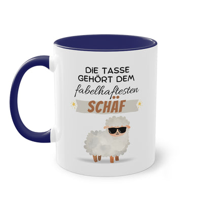 Die Tasse gehört dem fabelhaftesten Schäf - Zwei-Ton-Tasse