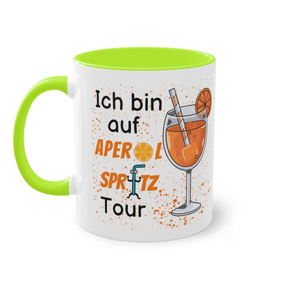 Ich bin auf Aperol Spritz Tour - Zwei-Ton-Tasse
