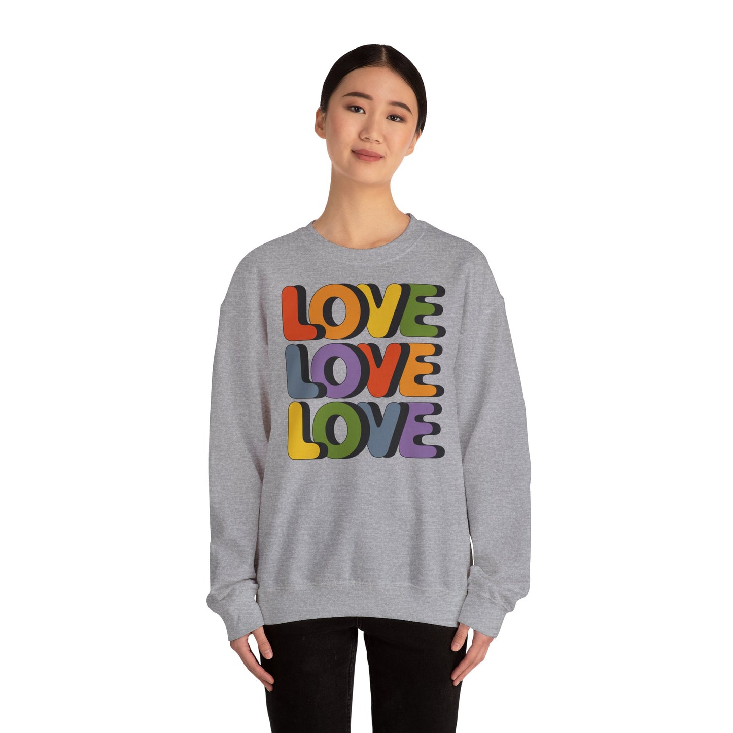 Unisex Sweatshirt - LOVE LOVE LOVE