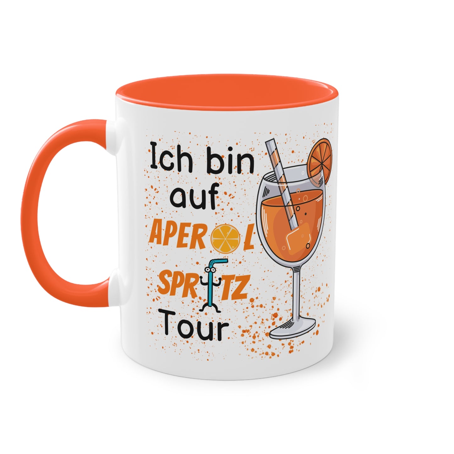 Ich bin auf Aperol Spritz Tour - Zwei-Ton-Tasse