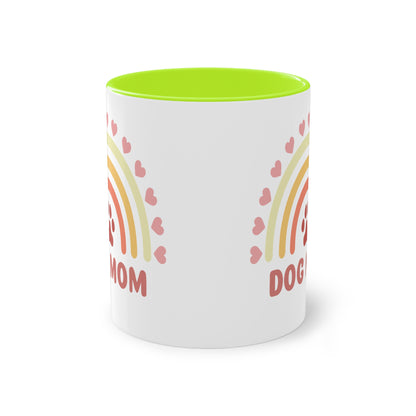 Dog Mom - Zwei-Ton-Kaffeetasse