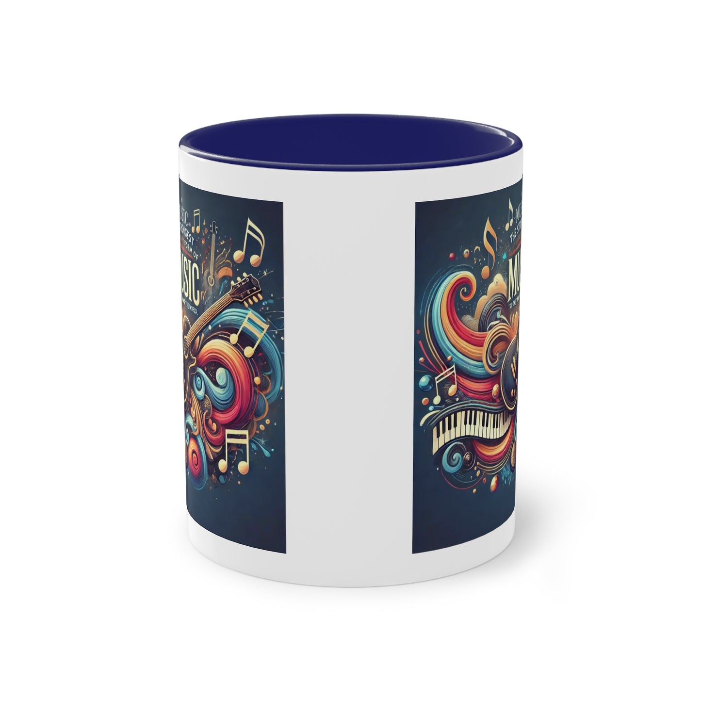 Music the strongest - Zwei-Ton-Kaffeetasse