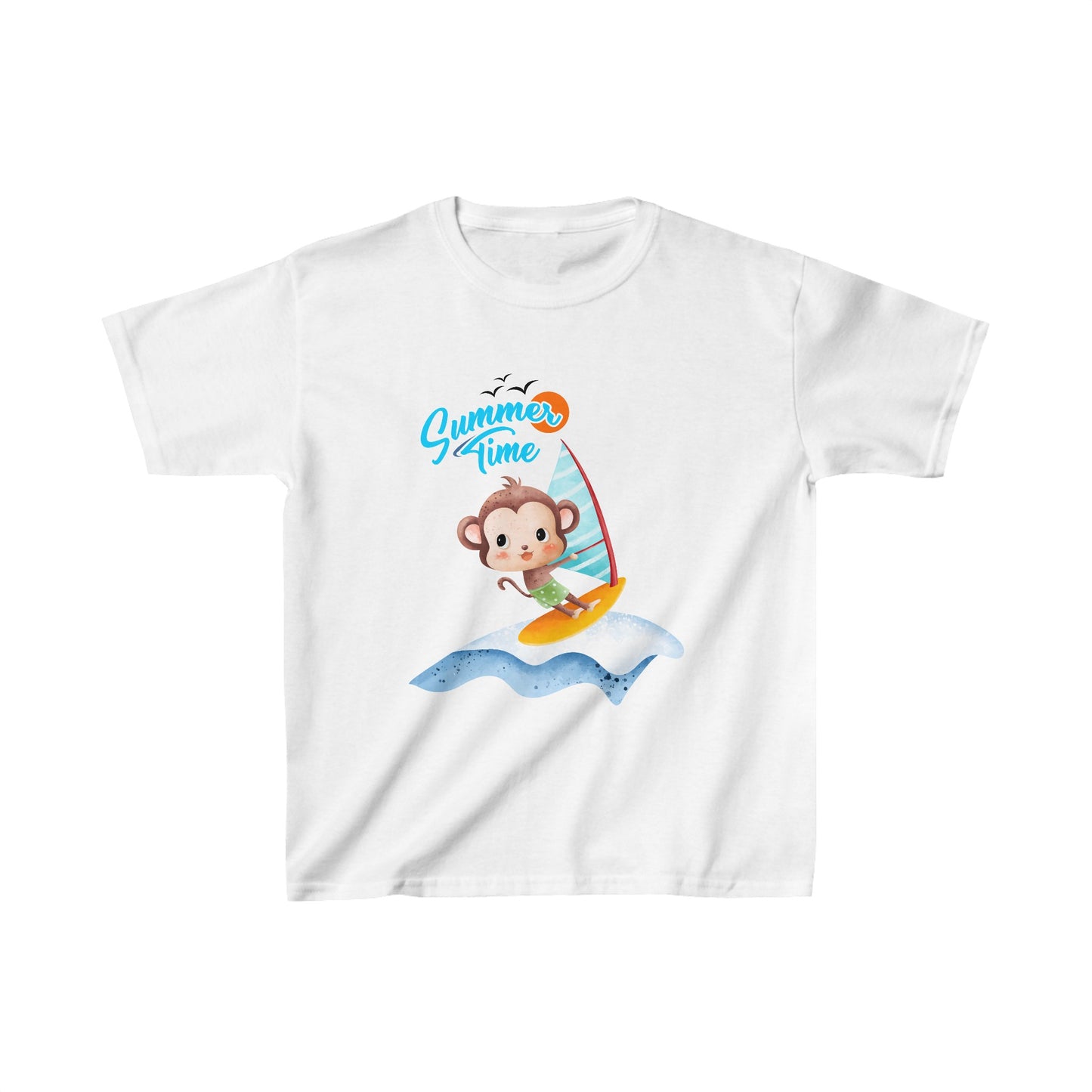 Summer Time - Kinder-Baumwoll-T-Shirt