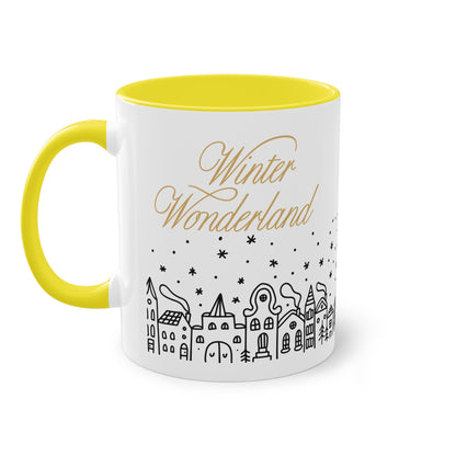 Winter-Wonderland - Zwei-Ton-Kaffeetasse