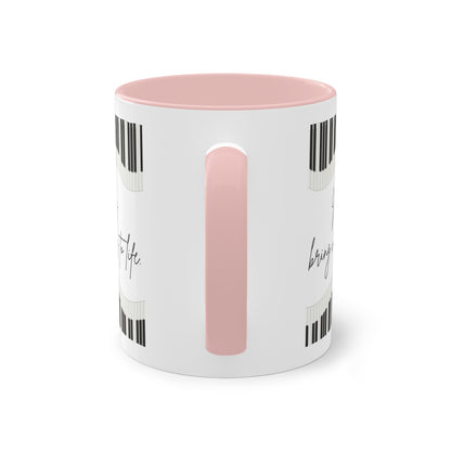 Melodies bring memories to life - Zwei-Ton-Kaffeetasse