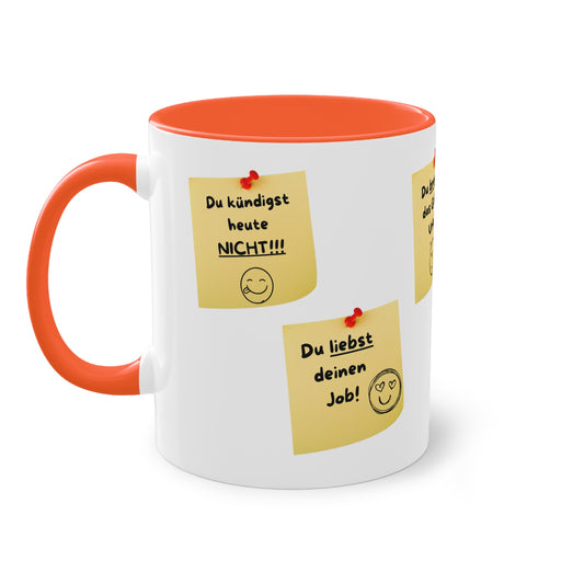 Notiz an mich selber - Zwei-Ton-Kaffeetasse