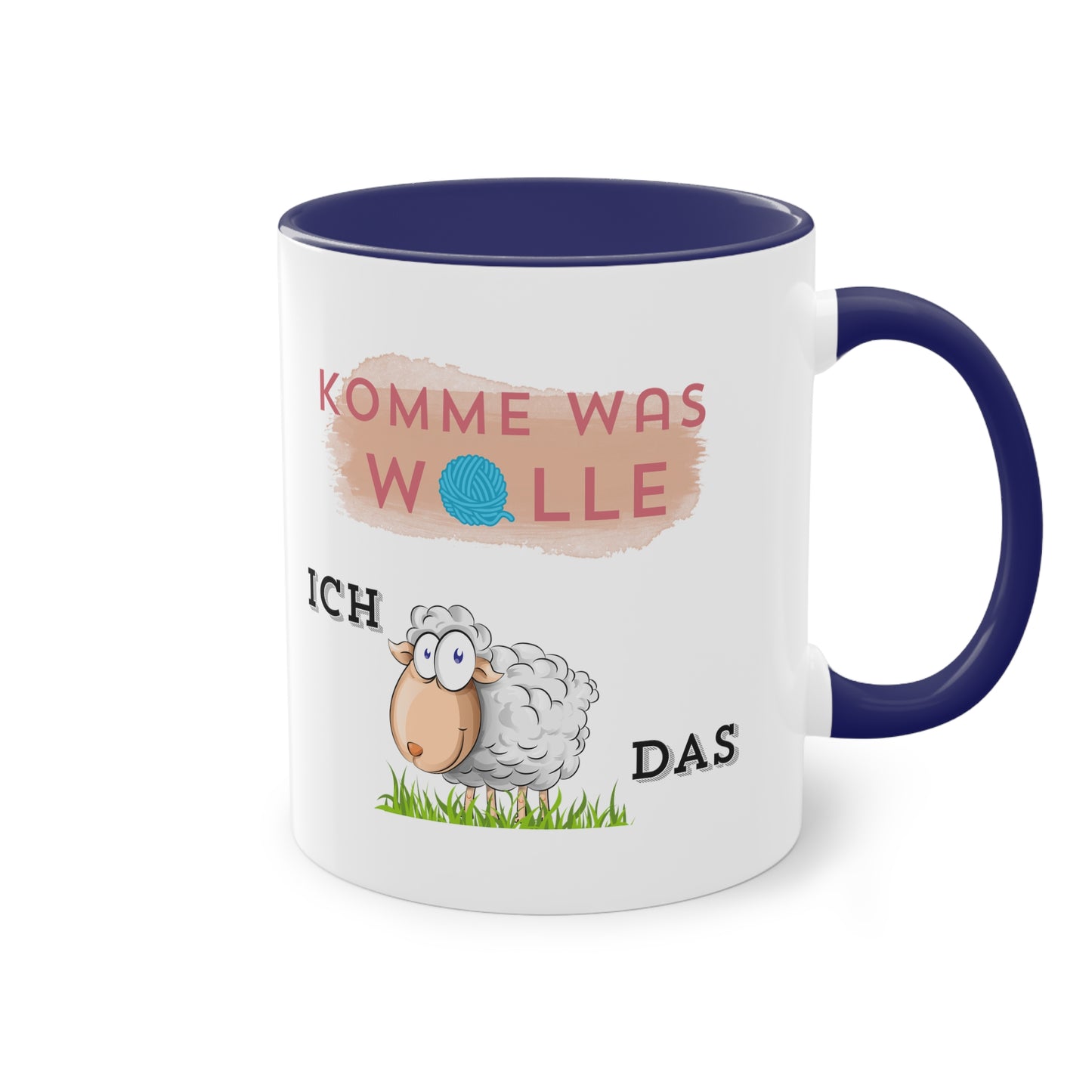 Komme was Wolle ich schaffe das - Zwei-Ton-Kaffeetasse