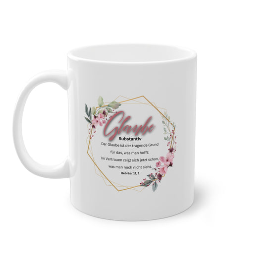 Glaube Substantiv (rosa) - Tasse