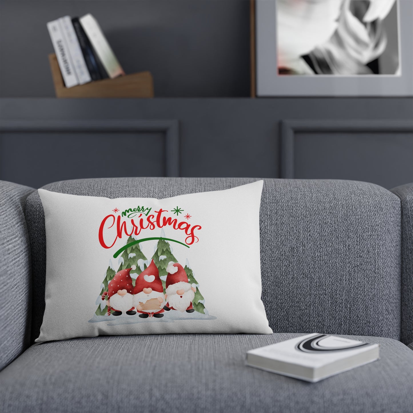 Merry Christmas Wichtel - Sofa-/Dekokissen