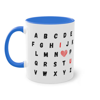 ABC I love you - Zwei-Ton-Kaffeetasse