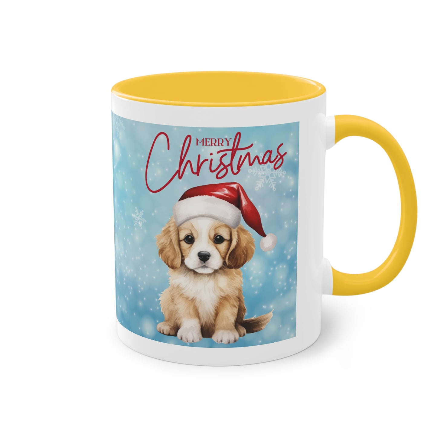 Hund Merry Christmas (5) - Zwei-Ton-Kaffeetasse