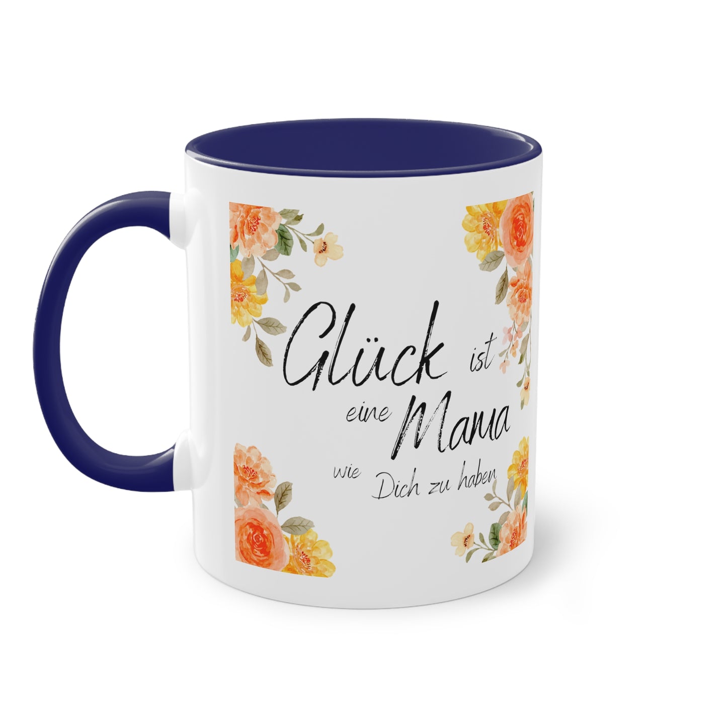 Glück ist eine Mama, wie Dich zu haben - Zwei-Ton-Kaffeetasse