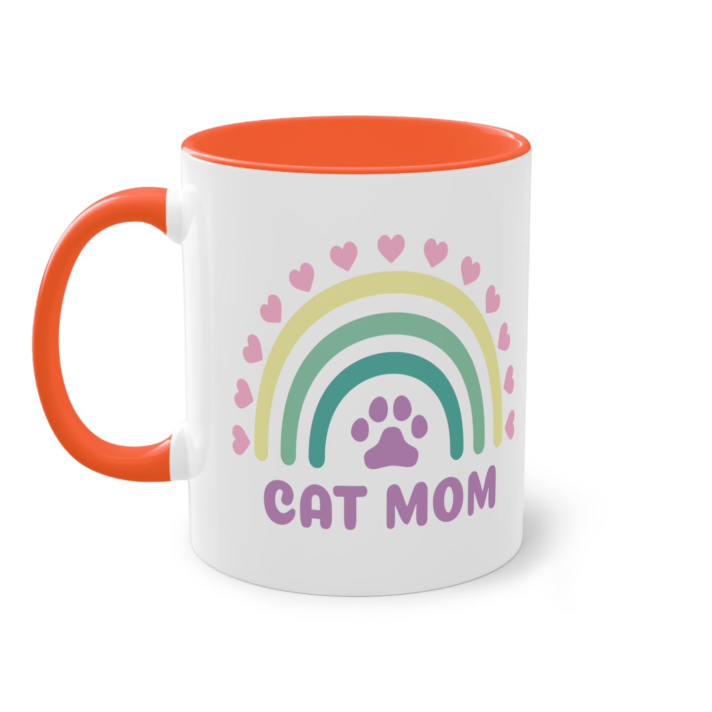 Cat Mom - Zwei-Ton-Kaffeetasse