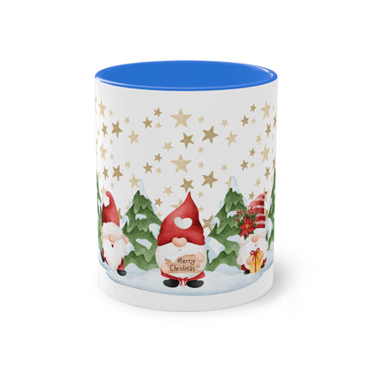 Wichtel, merry Christmas! - Zwei-Ton-Kaffeetasse