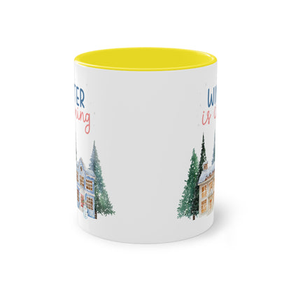 Winter is coming - Zwei-Ton-Kaffeetasse