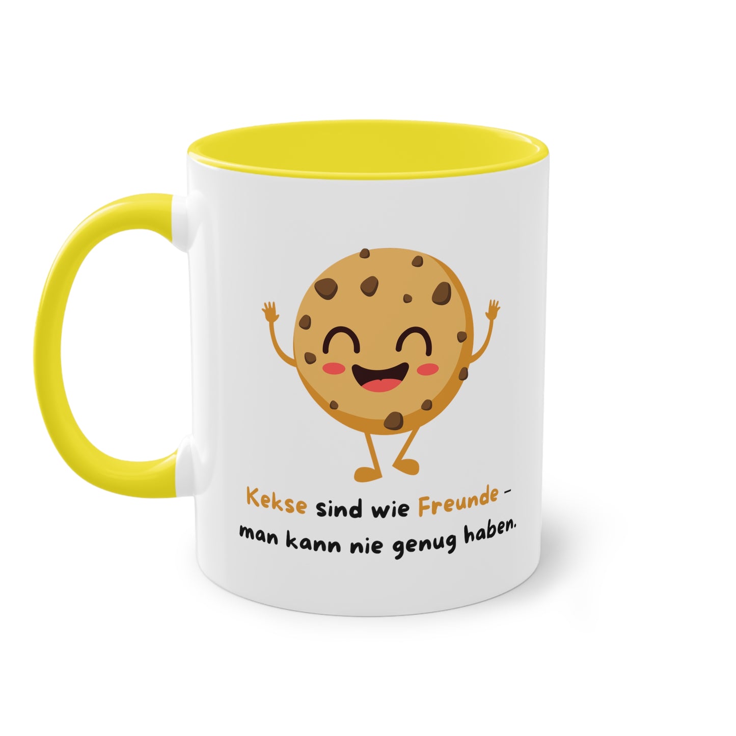 Kekse sind wie Freunde - Zwei-Ton-Kaffeetasse