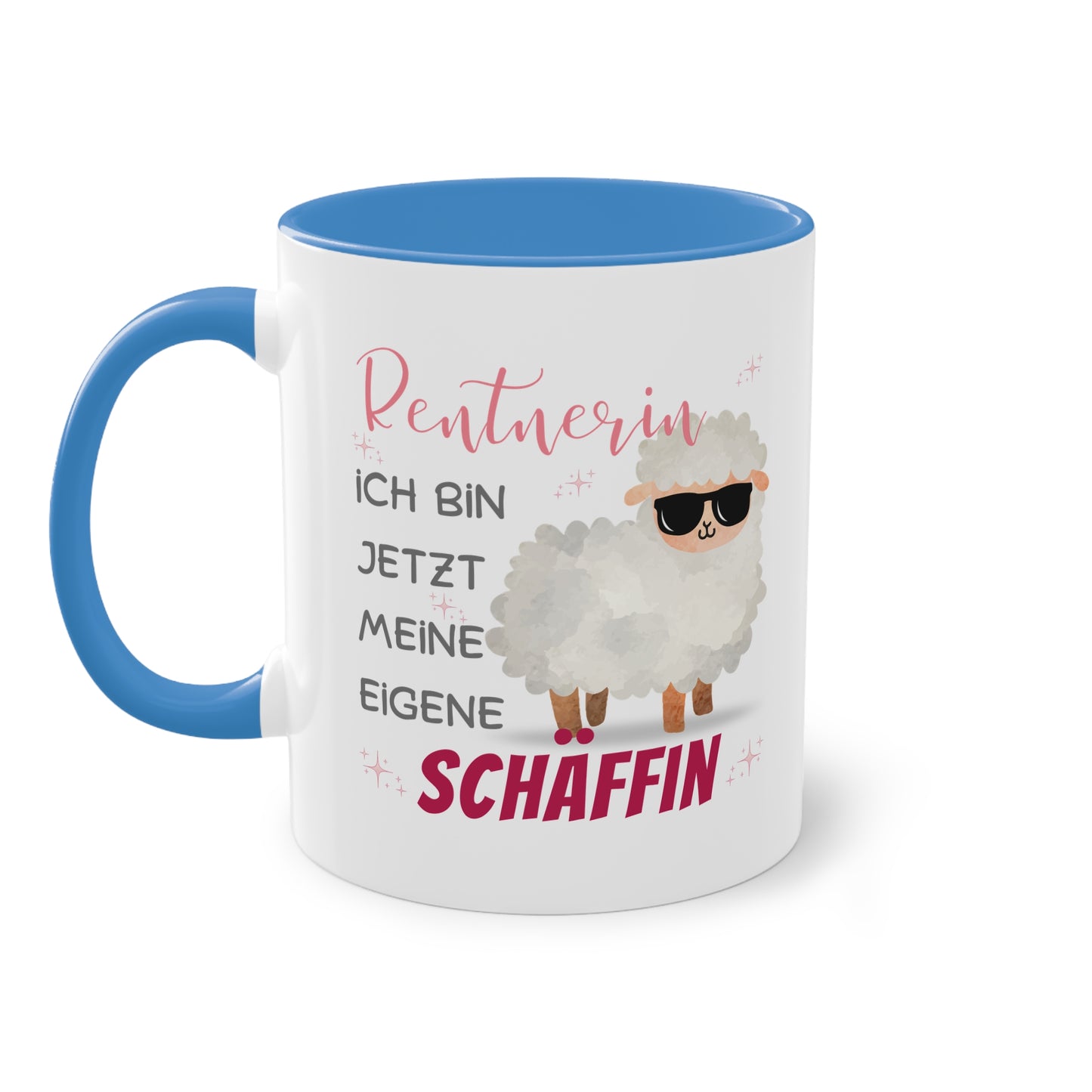 Rentnerin ich bin jetzt meine eigene Schäffin - Zwei-Ton-Tasse