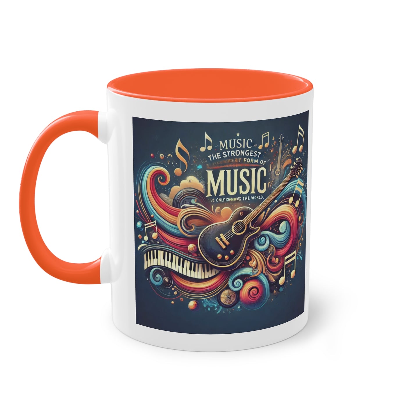 Music the strongest - Zwei-Ton-Kaffeetasse