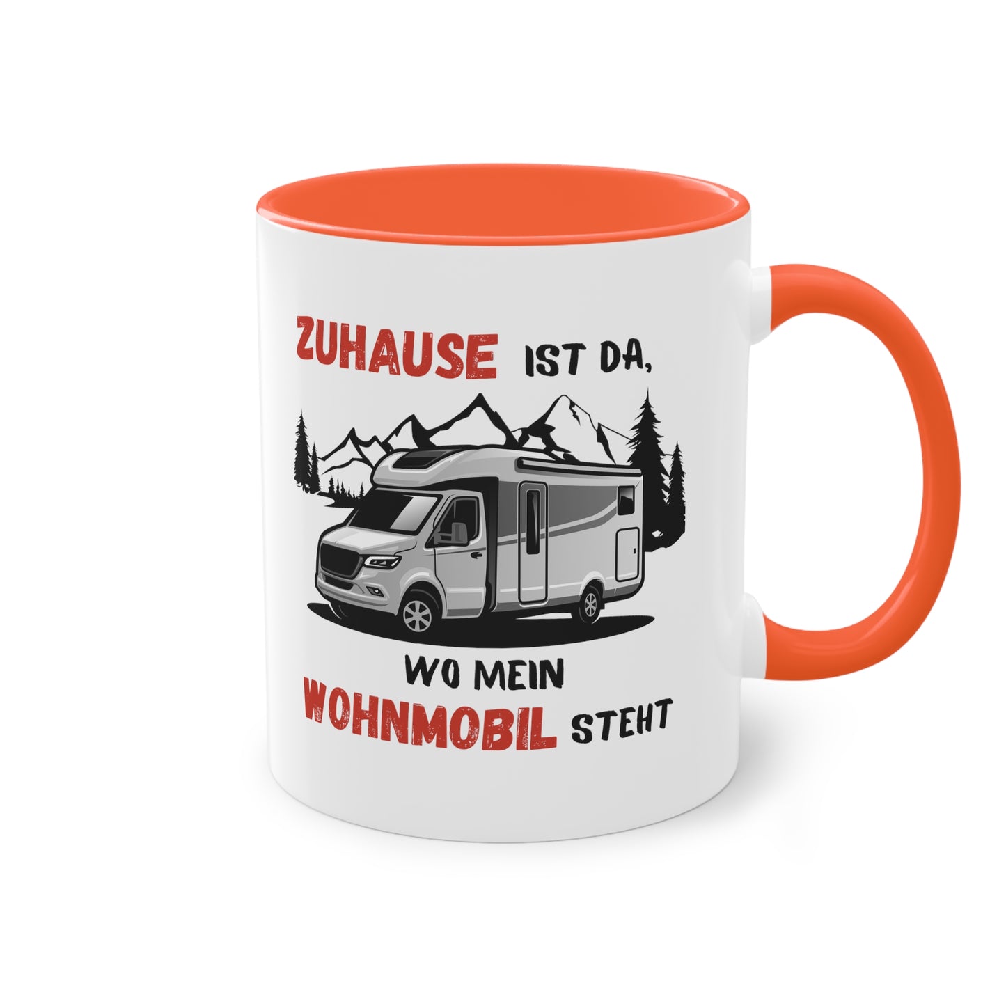 Zuhause ist da, wo mein Wohnmobil steht - Zwei-Ton-Kaffeetasse