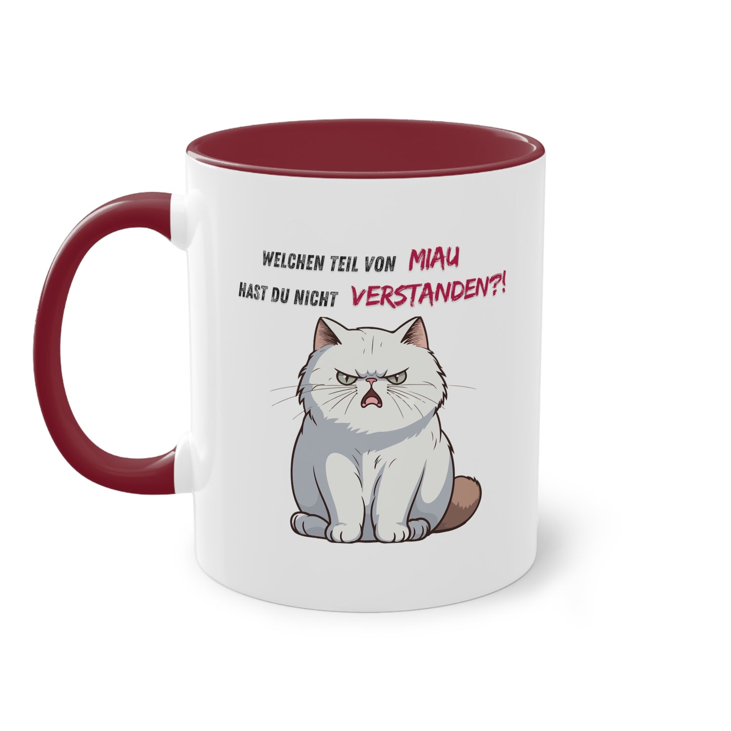 Welchen Teil von Miau - Zwei-Ton-Kaffeetasse