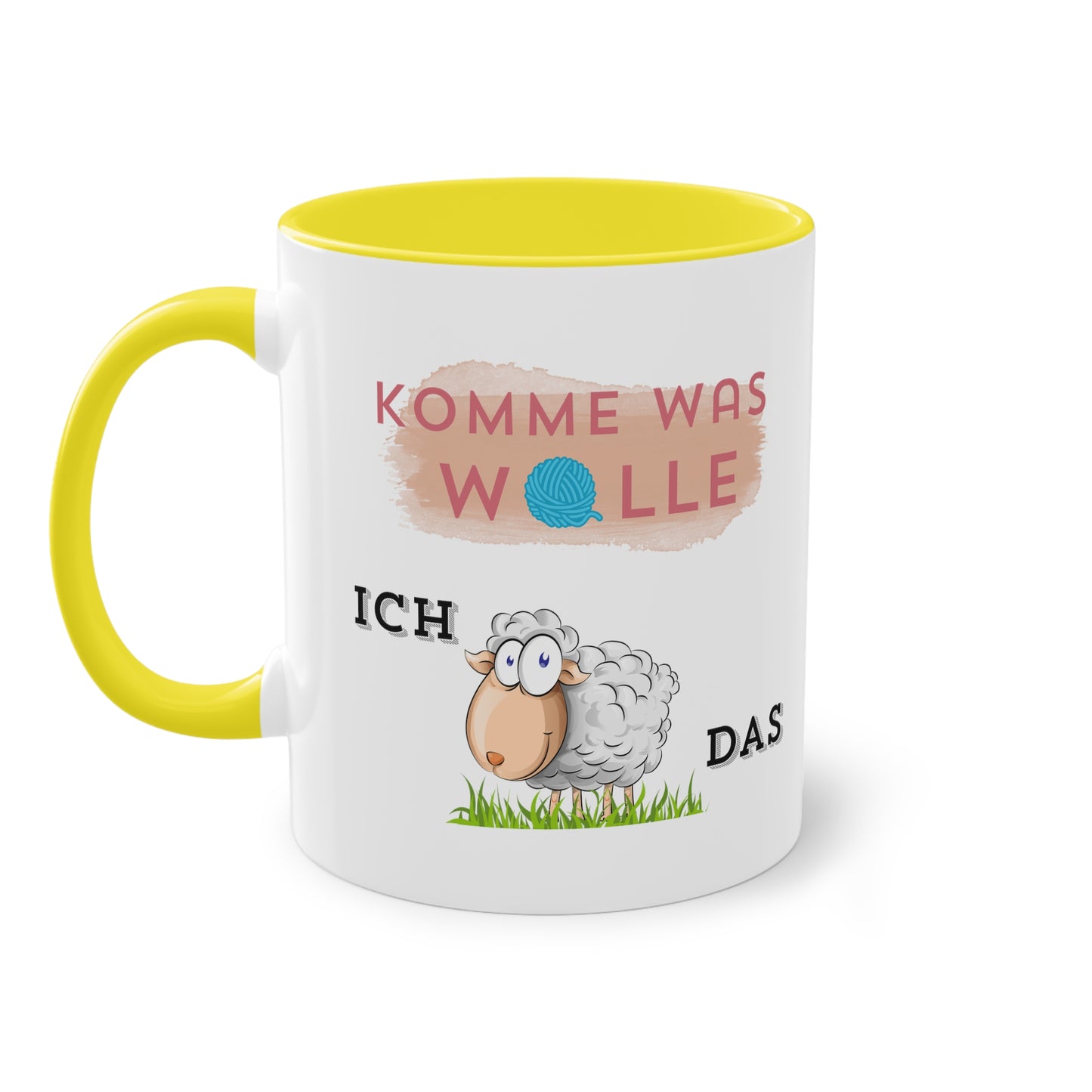 Komme was Wolle ich schaffe das - Zwei-Ton-Kaffeetasse