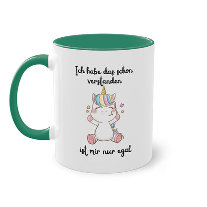 Ich habe das schon verstanden, ist mir nur egal - Zwei-Ton-Tasse