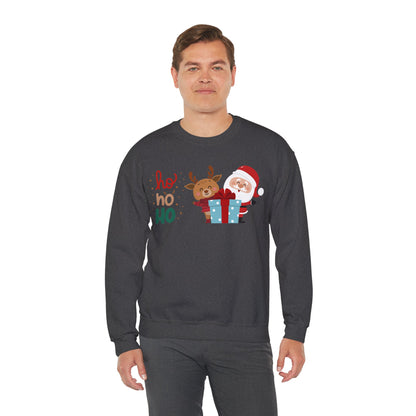 Ho ho ho Rentier und Santa  - Unisex Sweatshirt