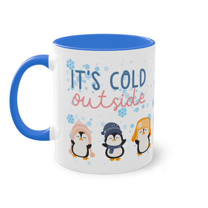 It´s cold outside - Zwei-Ton-Kaffeetasse